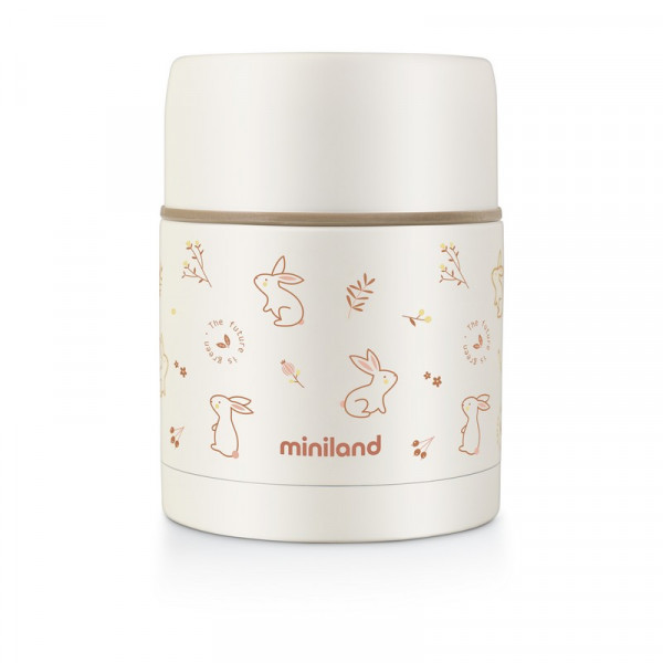 MINILAND FOOD THERMOS 600 ML NATUR BUNNY