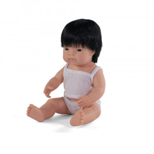 ΚΟΥΚΛΑ ASIAN BOY 38CM ΜΕ ΕΣΩΡΟΥΧΑ