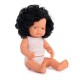 ΚΟΥΚΛΑ CAUCASIAN GIRL CURLY BLACK HAIR 38 CM