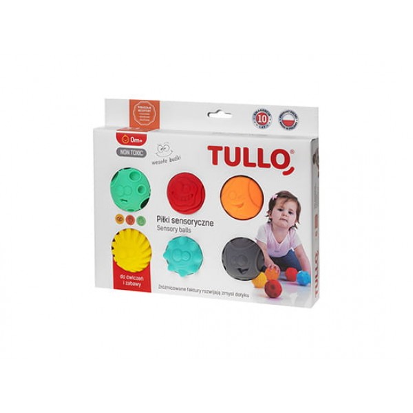 TULLO ΠΑΙΧΝΙΔΙ ΑΙΣΘΗΣΕΩΝ  SENSORY BALLS 6 ΤΜΧ.