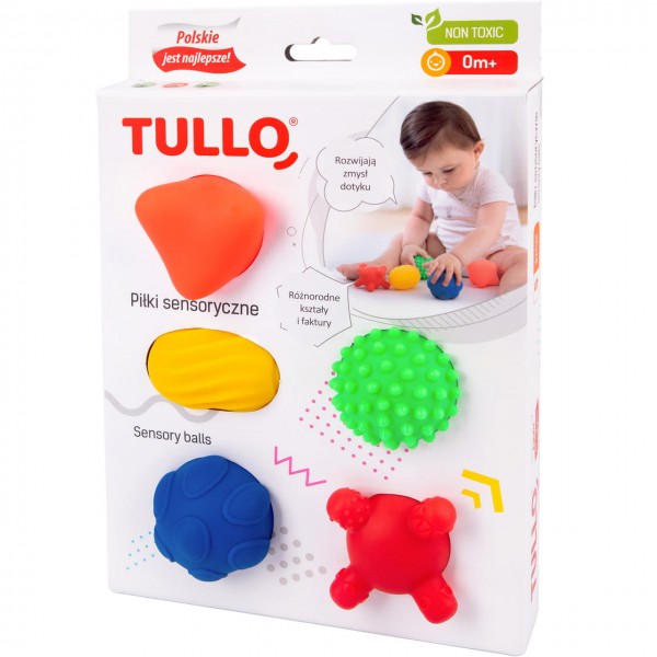 TULLO ΠΑΙΧΝΙΔΙ ΑΙΣΘΗΣΕΩΝ  SENSORY BALLS 5 ΤΜΧ