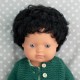 ΚΟΥΚΛΑ CAUCASIAN BOY CURLY BLACK HAIR ΜΕ ΕΣΩΡΟΥΧΑ 38 CM