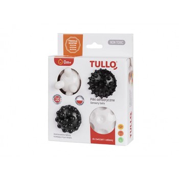 TULLO ΠΑΙΧΝΙΔΙ ΑΙΣΘΗΣΕΩΝ  BLACK AND WHITE SENSORY BALLS 4 ΤΜΧ.