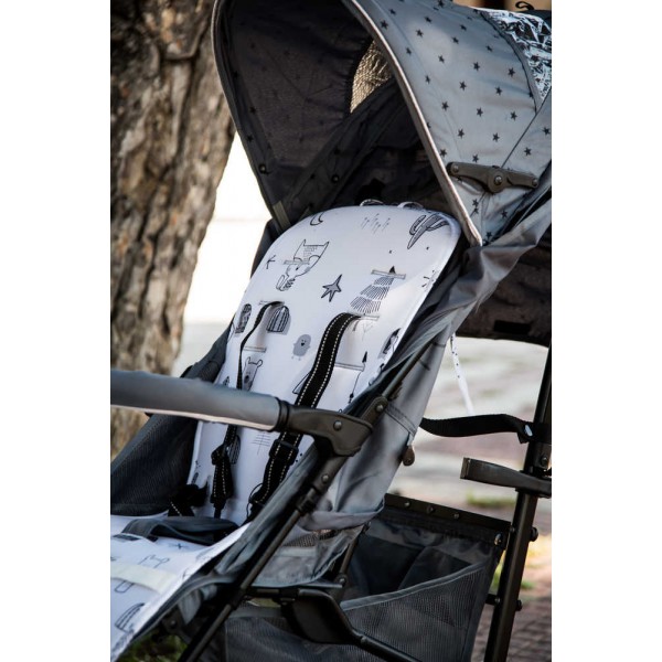 X-TREME BABY ΣΤΡΩΜΑ ΚΑΡΟΤΣΙΟΥ MONΗΣ ΟΨΗΣ 35 x 83 CM INDIAN GREY